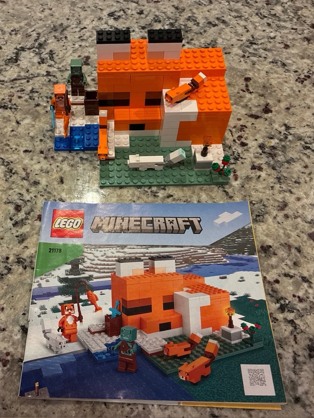 Lego #21178 The Fox Lodge Retired set no box 100% complete